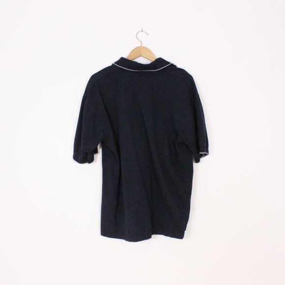 *Extreme Black Polo with White Stripes - Picture 5 of 5